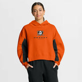 Anaheim Ducks Fanatics Women's Back Check Boxy Hoodie Orange