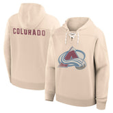 Colorado Avalanche Fanatics Vintage Hoodie Cream