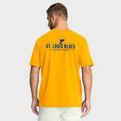 St. Louis Blues Fanatics Crash The Net Legacy T-Shirt Gold
