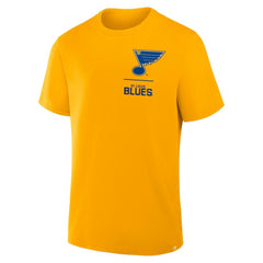 St. Louis Blues Fanatics Crash The Net Legacy T-Shirt Gold