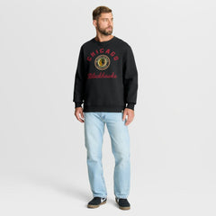Chicago Blackhawks Fanatics Vintage Stickler Sweatshirt Black