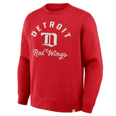 Detroit Red Wings Fanatics Vintage Stickler Sweatshirt Red