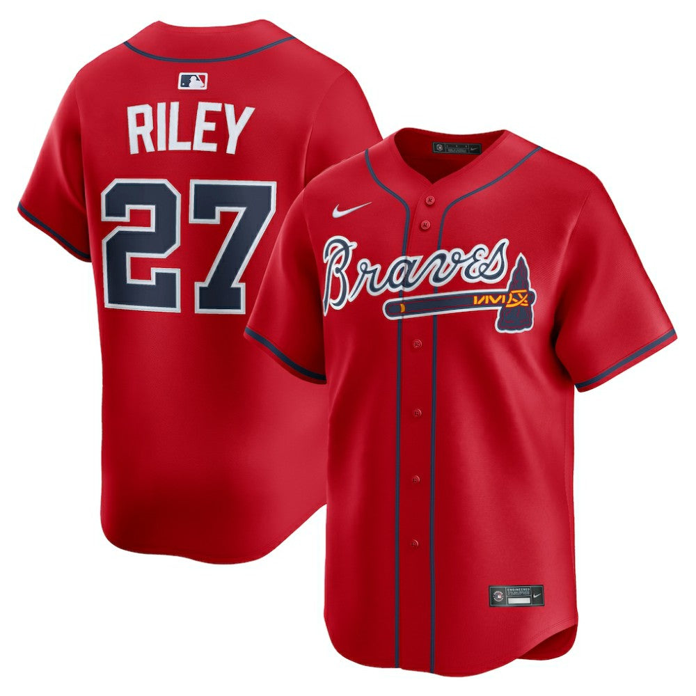 Austin Riley Atlanta Braves Alternate Limited Player Jersey - Red