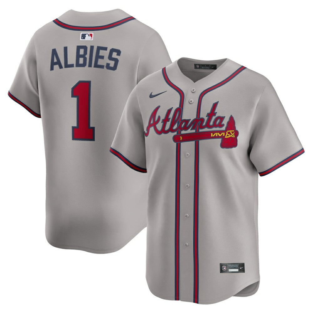 Ozzie Albies Atlanta Braves Road Limited Player Jersey Gray | Nike