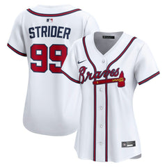 Spencer Strider Atlanta Braves Women's Home Limited Player Jersey White | Nike