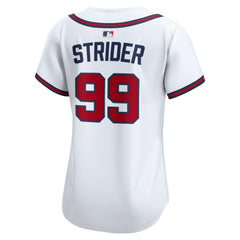 Spencer Strider Atlanta Braves Women's Home Limited Player Jersey - White