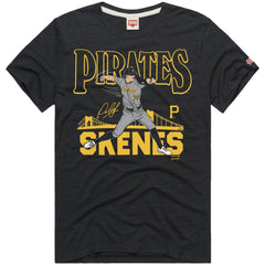 Paul Skenes Pittsburgh Pirates Homage Graphic Player Tri-Blend T-Shirt Charcoal