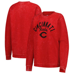 Cincinnati Reds G-III 4Her by Carl Banks Women's Comfy Cord Pullover Sweatshirt Red