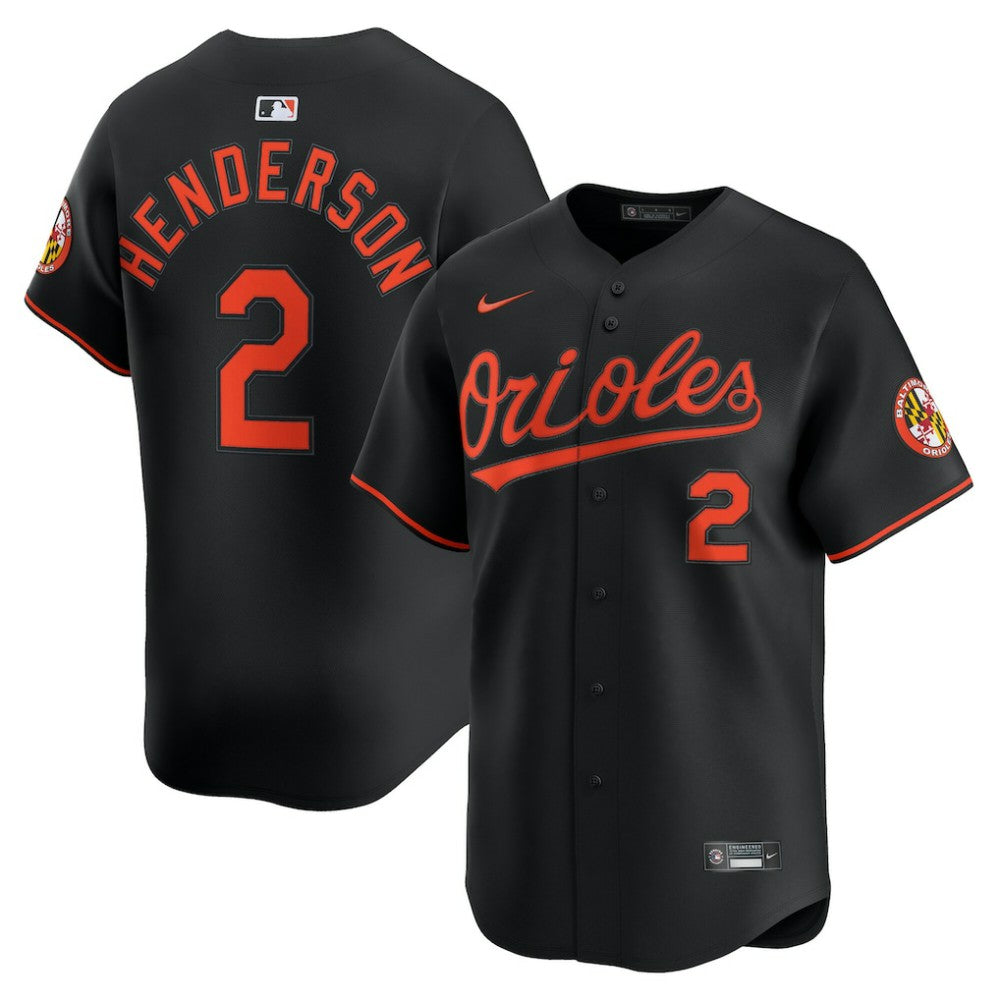 Gunnar Henderson Baltimore Orioles Alternate Limited Player Jersey - Black