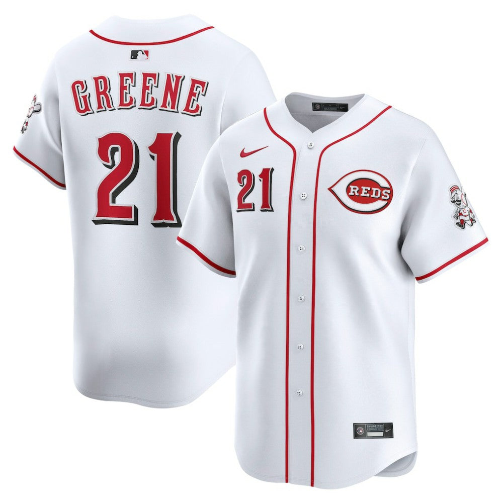 Hunter Greene Cincinnati Reds Home Limited Player Jersey - White