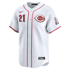 Hunter Greene Cincinnati Reds Home Limited Player Jersey - White
