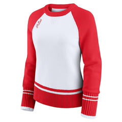 Philadelphia Phillies WEAR by Erin Andrews Women's Colorblock Raglan Sweater White