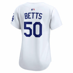 Mookie Betts Los Angeles Dodgers Women's Home Limited Player Jersey - White