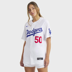Mookie Betts Los Angeles Dodgers Women's Home Limited Player Jersey - White