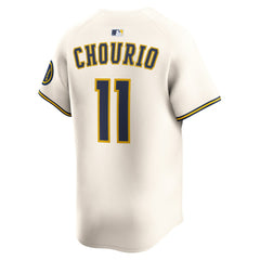 Jackson Chourio Milwaukee Brewers Home Limited Jersey Cream | Nike
