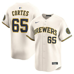 Nestor Cortes Milwaukee Brewers Home Limited Player Jersey Cream | Nike