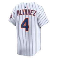Francisco Alvarez New York Mets Home Limited Player Jersey - White