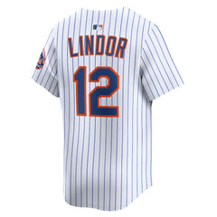 Francisco Lindor New York Mets Home Limited Jersey - White