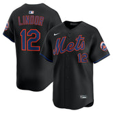 Francisco Lindor New York Mets Alternate Limited Jersey - Black