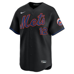 Francisco Lindor New York Mets Alternate Limited Jersey - Black