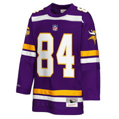 Randy Moss Minnesota Vikings Youth Hockey Fashion Jersey - Purple on sale