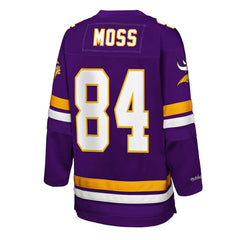 Randy Moss Minnesota Vikings Youth Hockey Fashion Jersey - Purple on sale