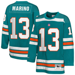 Dan Marino Miami Dolphins Youth Hockey Fashion Jersey - Aqua sale