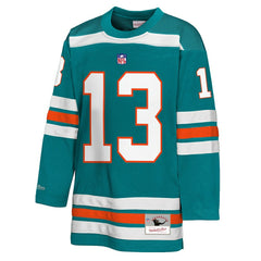 Dan Marino Miami Dolphins Youth Hockey Fashion Jersey - Aqua sale