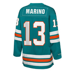 Dan Marino Miami Dolphins Youth Hockey Fashion Jersey - Aqua sale