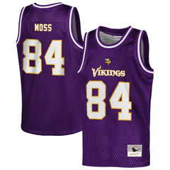 Randy Moss Minnesota Vikings Youth Retired Player NFL Basketball Fashion Jersey - Purple online