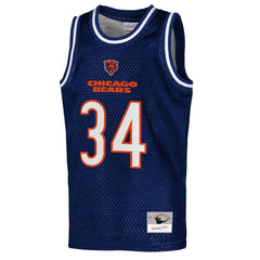Walter Payton Chicago Bears Youth Retired Player NFL Basketball Fashion Jersey - Navy outlet