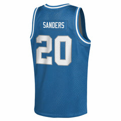 Barry Sanders Detroit Lions Youth Retired Player NFL Basketball Fashion Jersey - Blue for sale