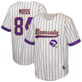 Randy Moss Minnesota Vikings Youth Retired Player Name & Number Baseball Jersey - Cream cheap