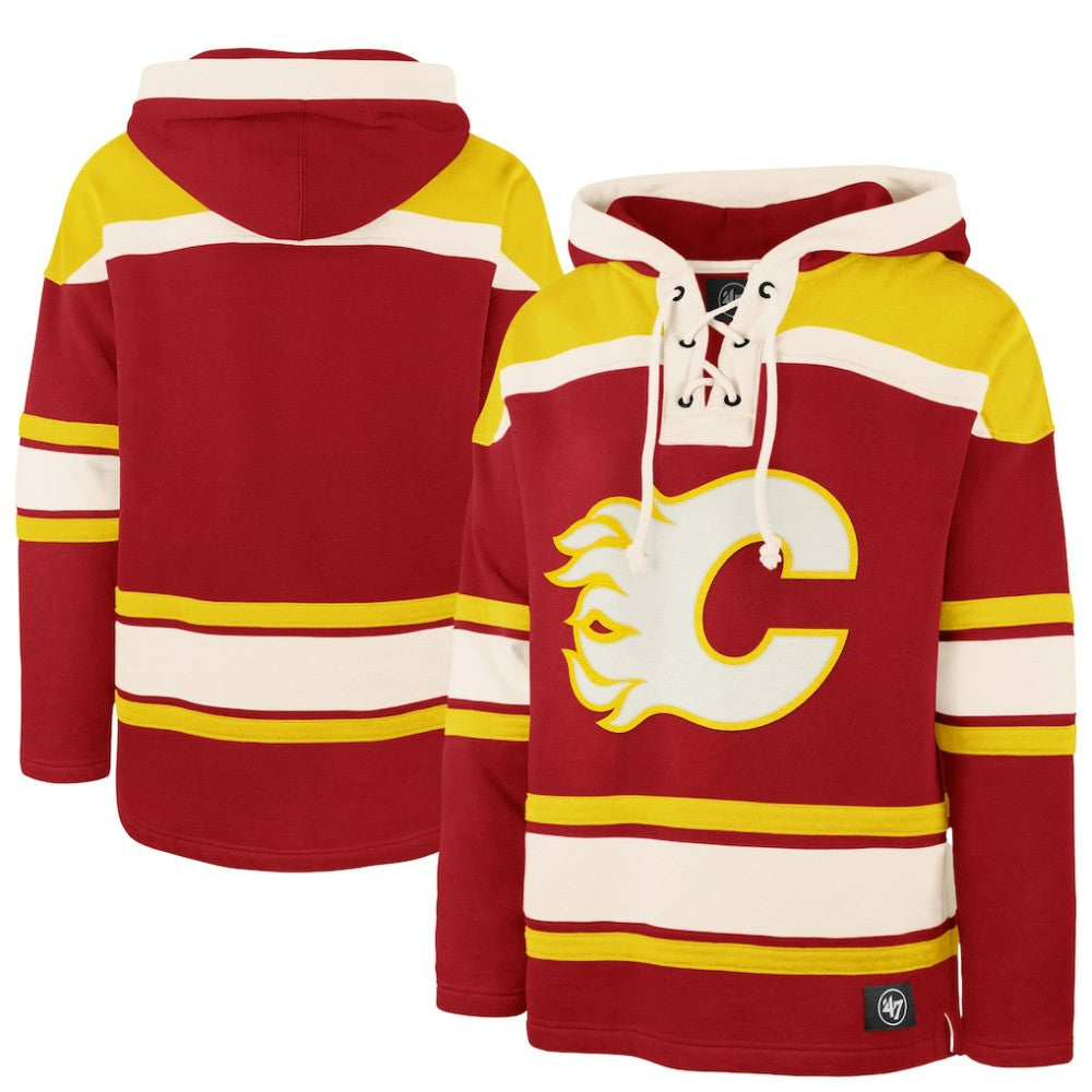 Calgary Flames '47 Superior Lacer Hoodie Red