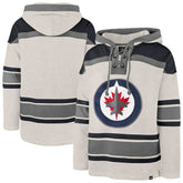 Winnipeg Jets '47 Rockaway Lacer Pullover Hoodie Oatmeal