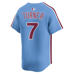 Trea Turner Philadelphia Phillies Alternate Limited Player Jersey - Light Blue