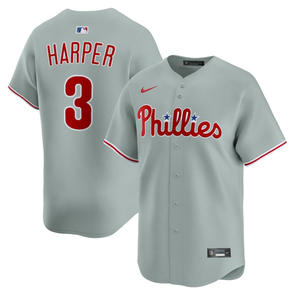 Bryce Harper Philadelphia Phillies Road Limited Player Jersey - Gray