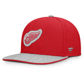 Detroit Red Wings Fanatics Fundamentals Loden Snapback Hat Red