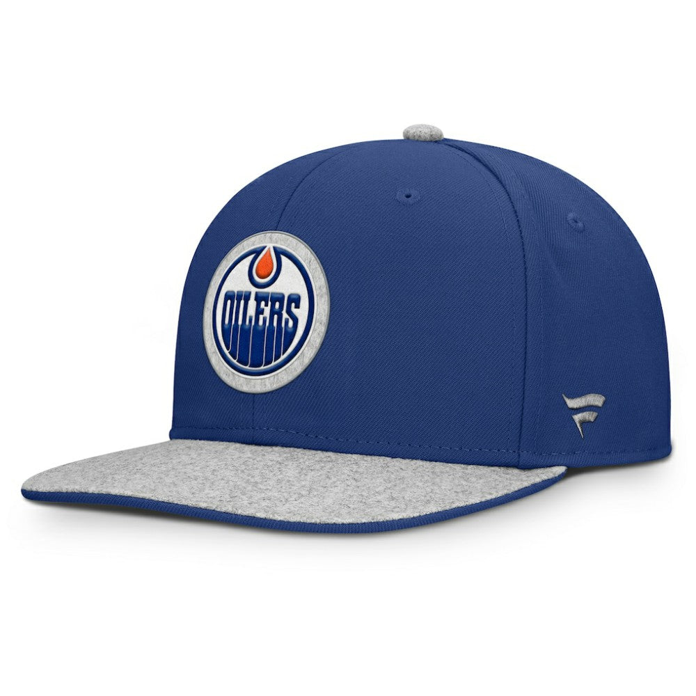 Edmonton Oilers Fanatics Fundamentals Loden Snapback Hat Royal
