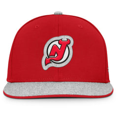 New Jersey Devils Fanatics Fundamentals Loden Snapback Hat Red