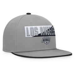 Los Angeles Kings Fanatics Fundamentals Duo Split Logo Snapback Hat Gray