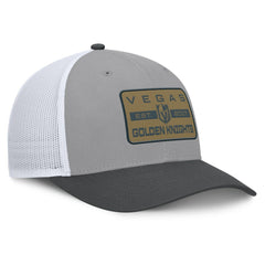 Vegas Golden Knights Fanatics Fundamental Adapt Trucker Adjustable Hat Gray/Charcoal
