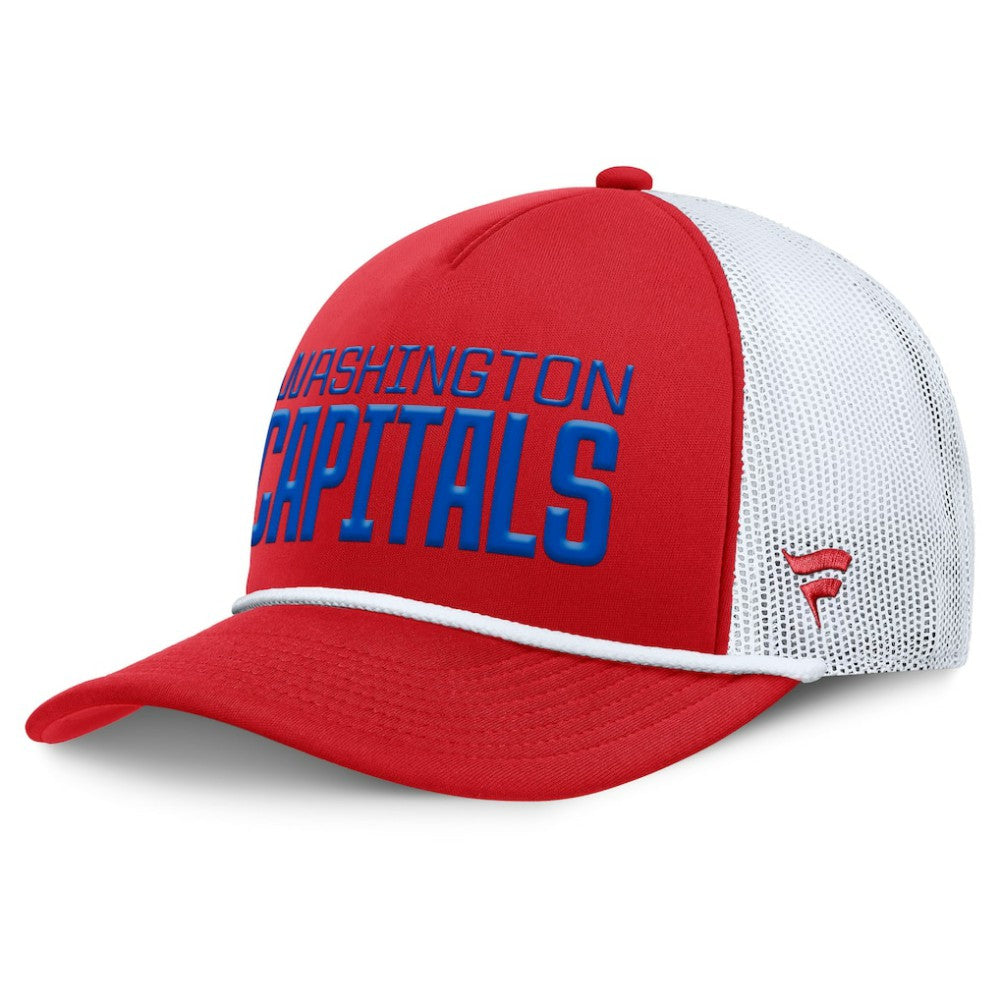 Washington Capitals Fanatics Heritage Dutch A-Frame Trucker Adjustable Hat Red/White