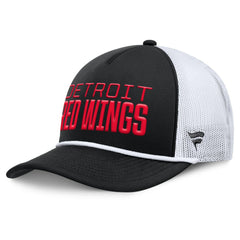 Detroit Red Wings Fanatics Heritage Dutch A-Frame Trucker Adjustable Hat Black/White