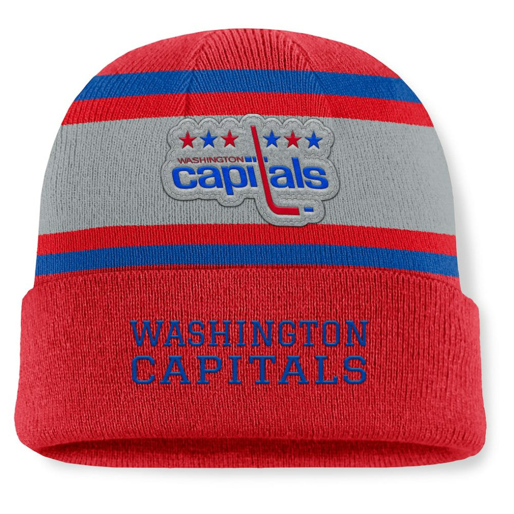 Washington Capitals Fanatics Heritage Varsity Cuffed Knit Hat Red