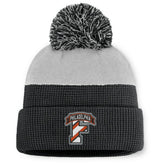 Philadelphia Flyers Fanatics Authentic Pro Home Ice Cuffed Knit Hat with Pom Black/Gray