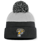 Pittsburgh Penguins Fanatics Authentic Pro Home Ice Cuffed Knit Hat with Pom Black/Gray