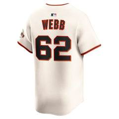 Logan Webb San Francisco Giants Home Limited Player Jersey - Cream