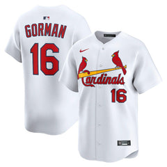 Nolan Gorman St. Louis Cardinals Home Limited Player Jersey White | Nike