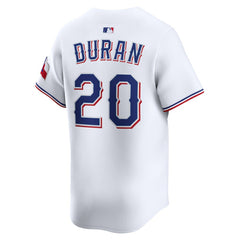 Ezequiel Duran Texas Rangers Home Limited Player Jersey - White